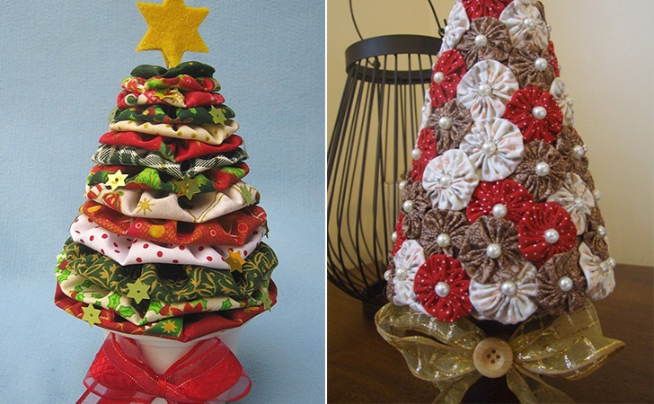 Árvores de Natal criativas que você mesma pode fazer! árvores de natal no estilo faça você mesma 2