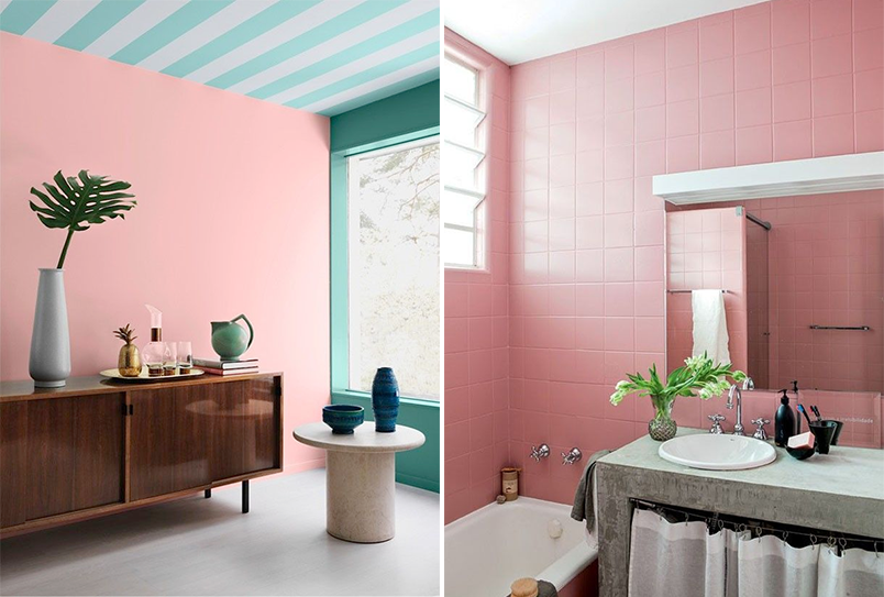 Decoração com rosa quartz 3