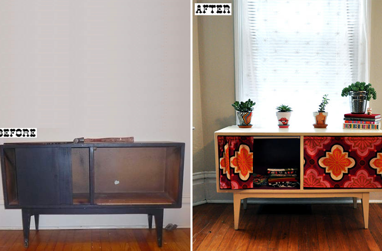 reformar móveis antigos aparador reformado