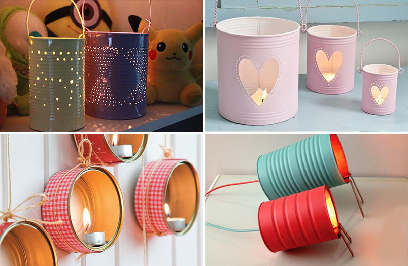 DIY reciclagem de latinhas na decoração 4