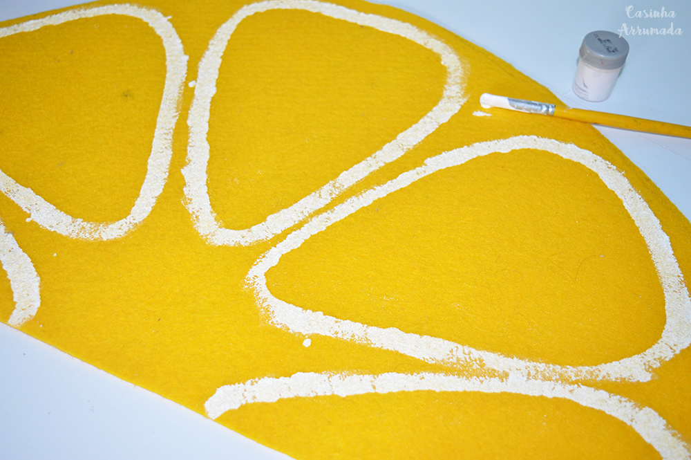 DIY: Tapete Fruta - Laranja