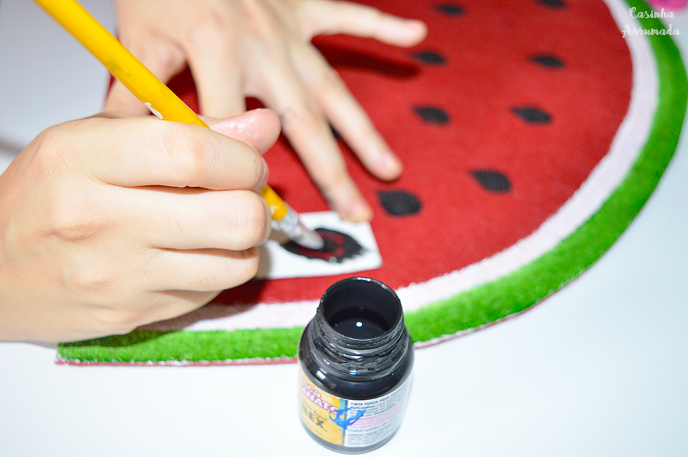 DIY: Tapete Fruta - Melancia