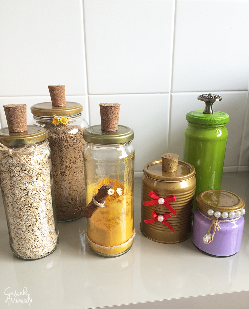 Ideias para reciclar potes de vidro e latas de alimentos 7