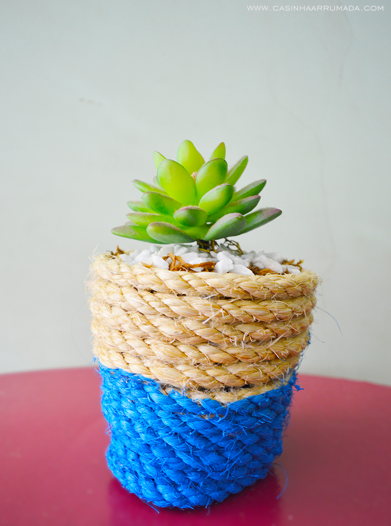 DIY Vaso de Corda 2