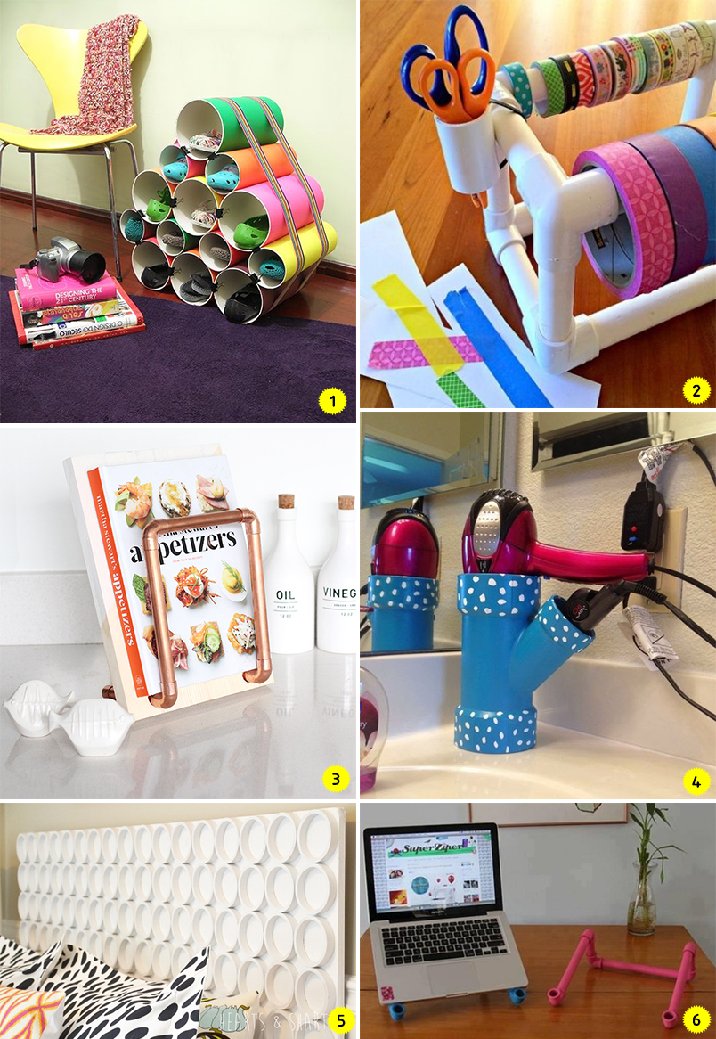 24 ideias para decorar e organizar a casa usando canos de PVC