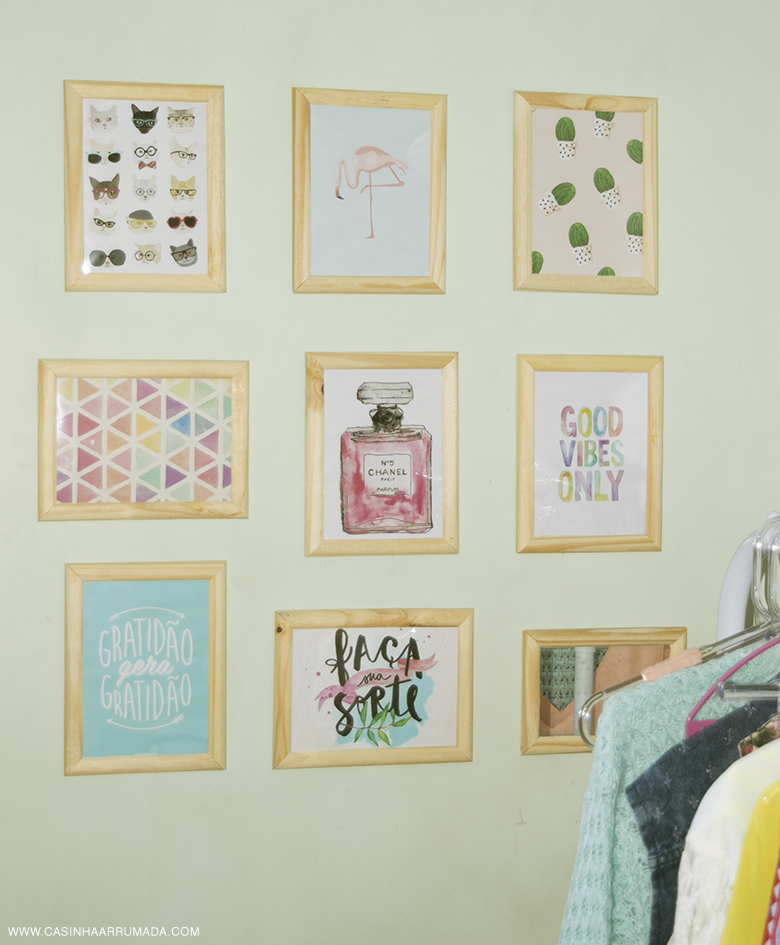 como fazer parede de quadrinhos gastando pouco | Gallery Wall