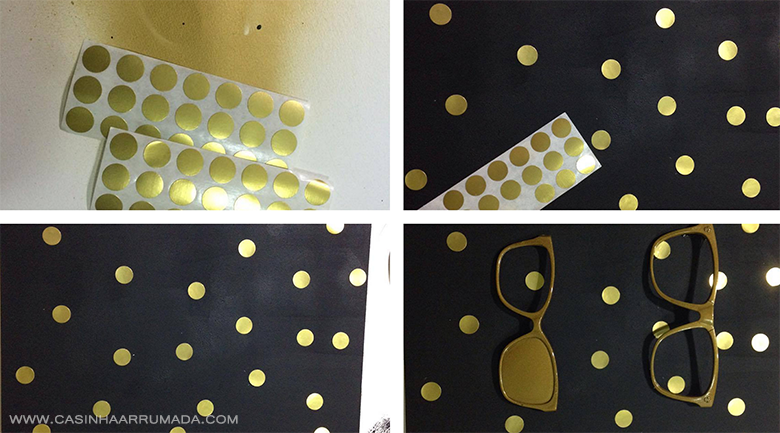 DIY Quadrinho personalizado com armações de óculos antigos 4