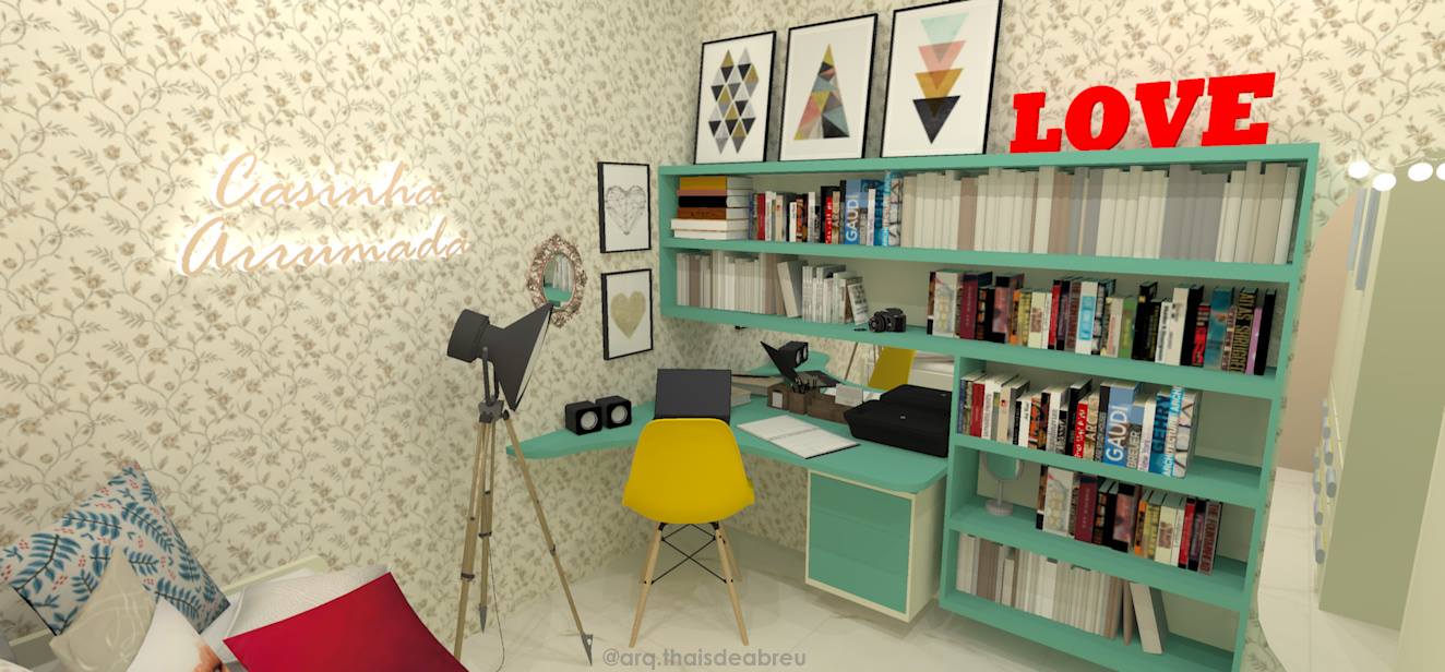 O projeto 3D do meu quarto