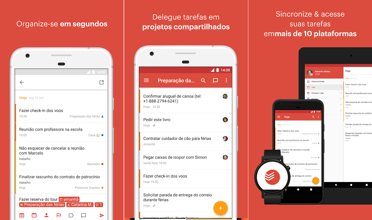 Aplicativos que ajudam na organização da casa Todoist Lista de Tarefas